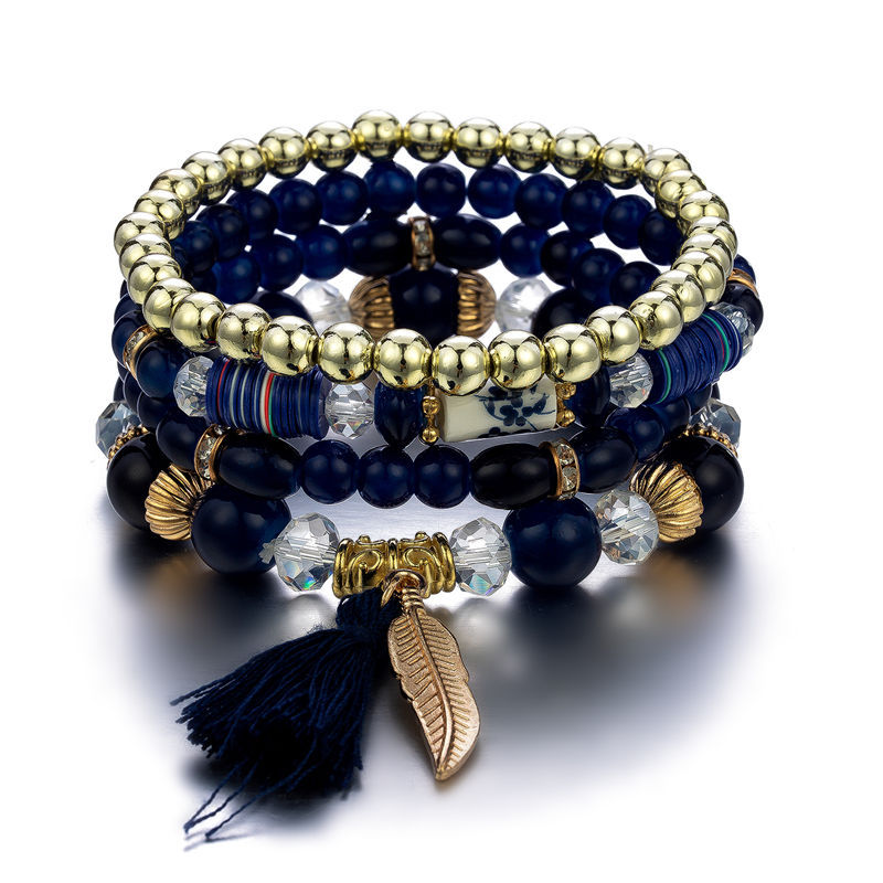 Bohemian Style Multi-Layer Beaded Bracelet Jewelry Wholesale 1 pieces